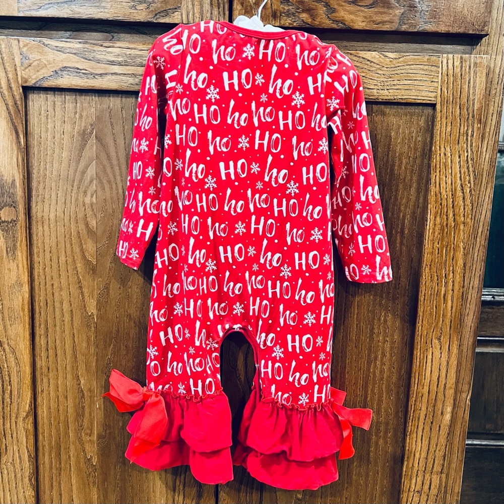 Festive Red Kids One Piece - Picture 2 of 3